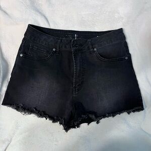 Black high waisted shorts